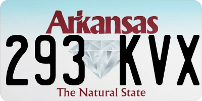 AR license plate 293KVX
