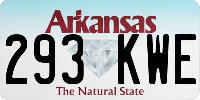 AR license plate 293KWE