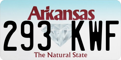 AR license plate 293KWF