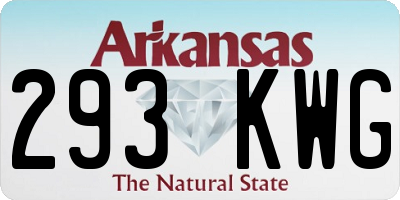 AR license plate 293KWG