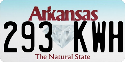 AR license plate 293KWH
