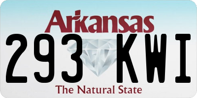 AR license plate 293KWI