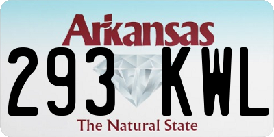 AR license plate 293KWL