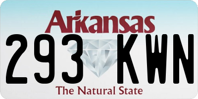 AR license plate 293KWN