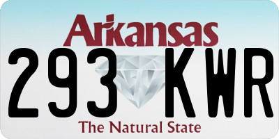 AR license plate 293KWR
