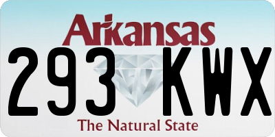 AR license plate 293KWX