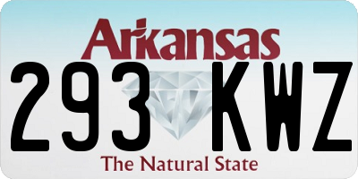 AR license plate 293KWZ