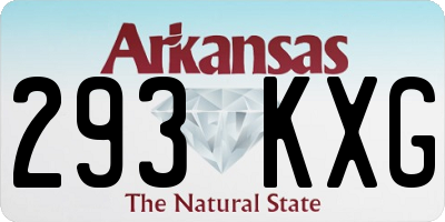 AR license plate 293KXG