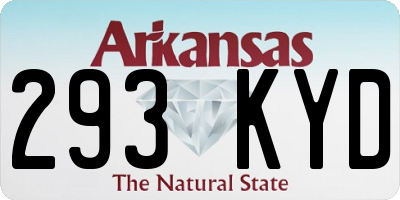 AR license plate 293KYD