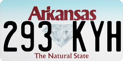 AR license plate 293KYH