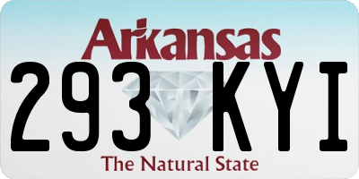 AR license plate 293KYI