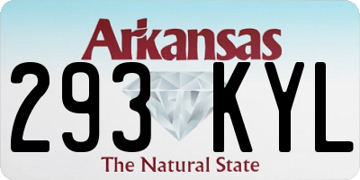 AR license plate 293KYL