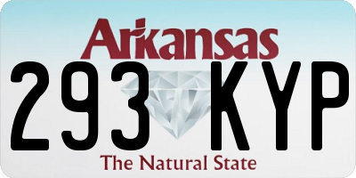 AR license plate 293KYP