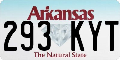 AR license plate 293KYT