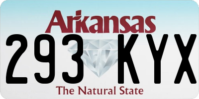 AR license plate 293KYX