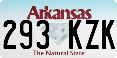 AR license plate 293KZK