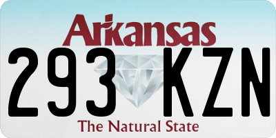 AR license plate 293KZN