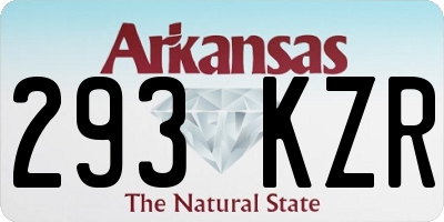 AR license plate 293KZR