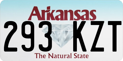 AR license plate 293KZT