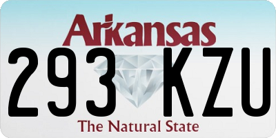AR license plate 293KZU