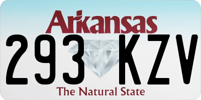 AR license plate 293KZV