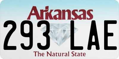 AR license plate 293LAE