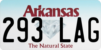 AR license plate 293LAG
