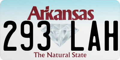 AR license plate 293LAH