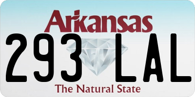 AR license plate 293LAL