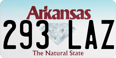 AR license plate 293LAZ