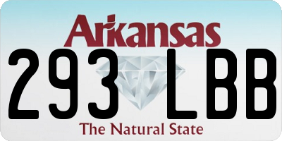 AR license plate 293LBB