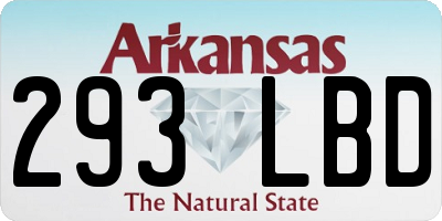 AR license plate 293LBD