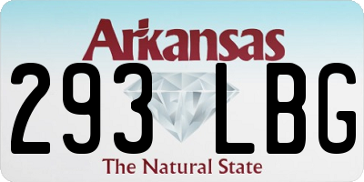 AR license plate 293LBG