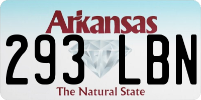 AR license plate 293LBN