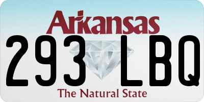 AR license plate 293LBQ