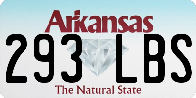 AR license plate 293LBS