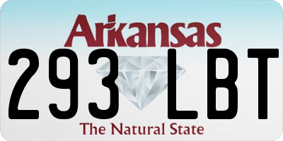 AR license plate 293LBT