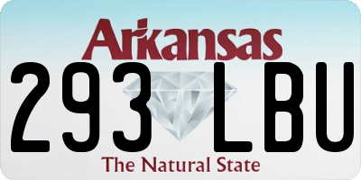 AR license plate 293LBU