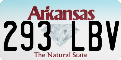 AR license plate 293LBV