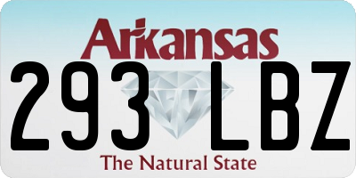 AR license plate 293LBZ