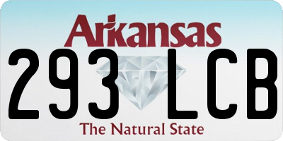 AR license plate 293LCB