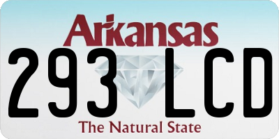 AR license plate 293LCD