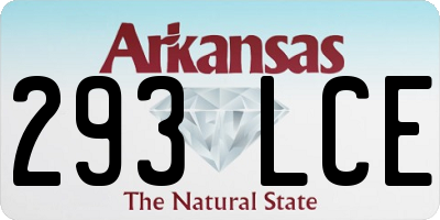 AR license plate 293LCE
