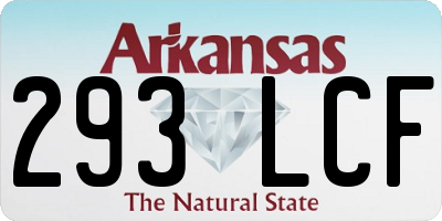 AR license plate 293LCF