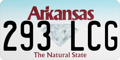 AR license plate 293LCG