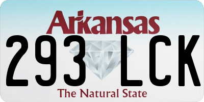 AR license plate 293LCK