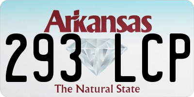 AR license plate 293LCP