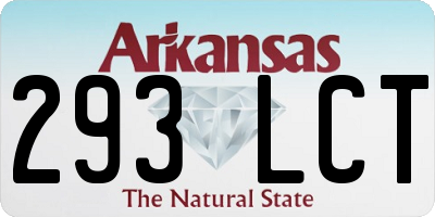 AR license plate 293LCT