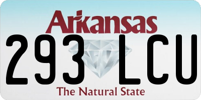 AR license plate 293LCU