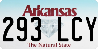 AR license plate 293LCY